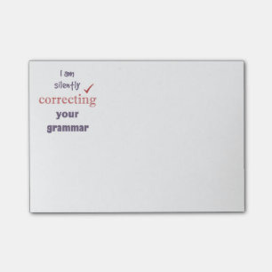 Behutsam Ihr Grammatikangebot korrigieren Post-it Klebezettel