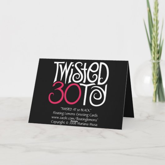 Bei 30 Schwarzer Karte verdreht (Rückseite)