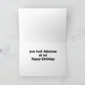 BEI "60" IST KEIN "SHEEPISH", SAGT SHEEP!! KARTE (Innenseite)