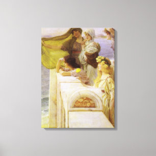 Bei Aphrodites Wiege von Sir Lawrence Alma Tadema Leinwanddruck