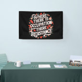 Bei Beruf gibt es Widerstand Banner (Messe)