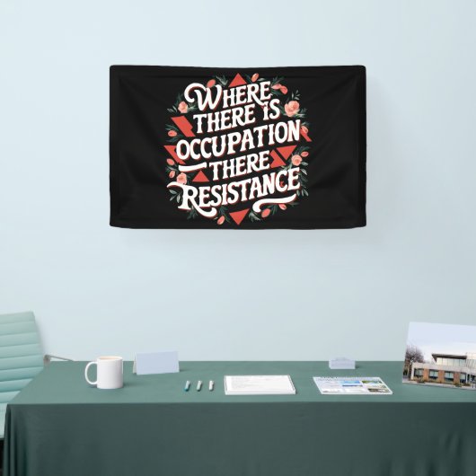 Bei Beruf gibt es Widerstand Banner (Messe)