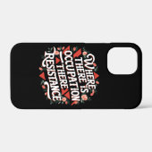 Bei Beruf gibt es Widerstand Case-Mate iPhone Hülle (Rückseite (Horizontal))