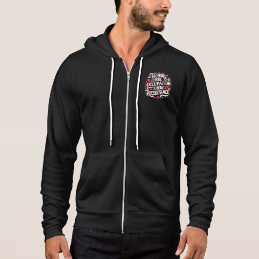 Bei Beruf gibt es Widerstand Hoodie (Vorderseite)