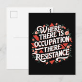 Bei Beruf gibt es Widerstand Postkarte (Vorne/Hinten)