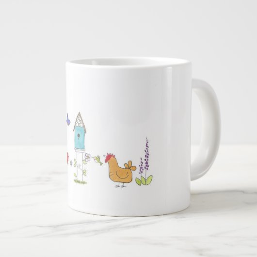 Bei Birdhouse Jumbo-Tasse (Vorderseite Rechts)