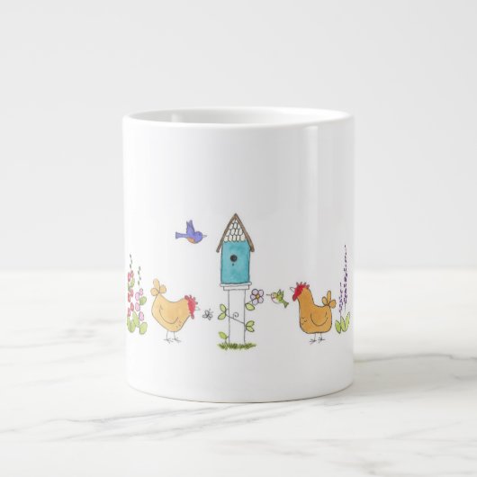 Bei Birdhouse Jumbo-Tasse (Vorderseite)