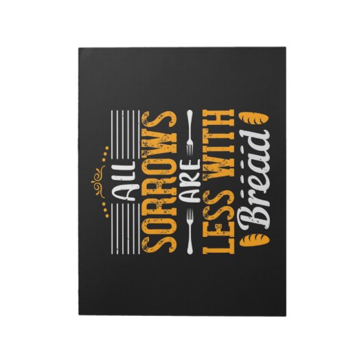 Bei Brot sind alle Sorten weniger Notizblock (Rotiert)