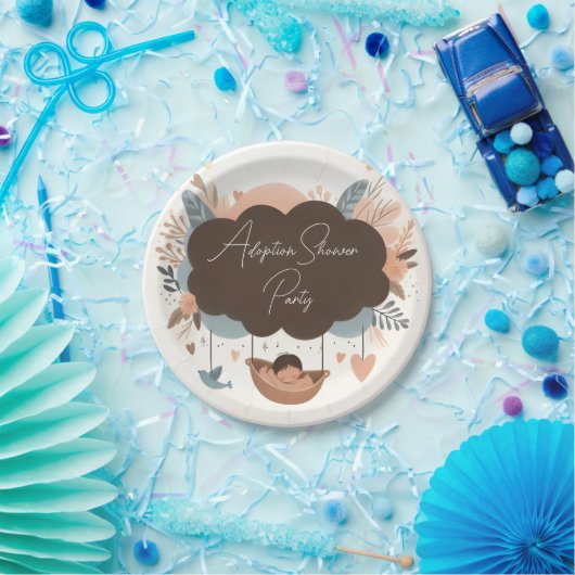 Bei Child Old Son Boho Fun Adoption Day Kinderdusc Pappteller (Party)