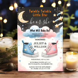 Bei Cloud Twinkle Twinkle Little Star Gender Revea Einladung