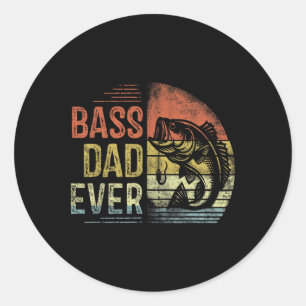 Bei Dad jemals Angeln Geschenke Dad Geburtstag Vin Runder Aufkleber