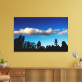 Bei Dämmerung bewaldete Bäume Leinwanddruck (Insitu (Wohnzimmer))