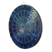 Bei Dämmerung (Nachtlandschaft) (Abend Szene) Dartscheibe (Vorderseite rechts)