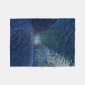 Bei Dämmerung (Nachtlandschaft) (Abend Szene) Fleecedecke (Vorderseite (Horizontal))