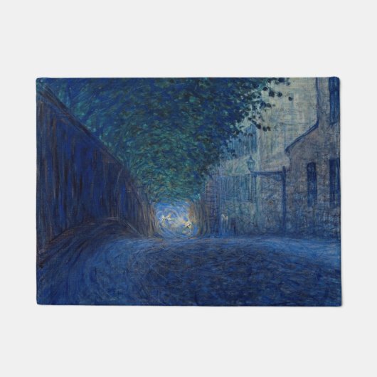 Bei Dämmerung (Nachtlandschaft) (Abend Szene) Fußmatte (Vorderseite)