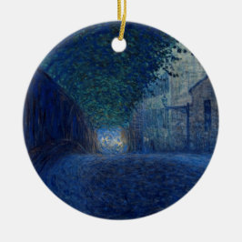 Bei Dämmerung (Nachtlandschaft) (Abend Szene) Keramik Ornament