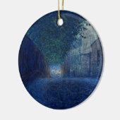 Bei Dämmerung (Nachtlandschaft) (Abend Szene) Keramik Ornament (Links)