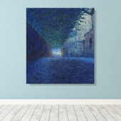 Bei Dämmerung (Nachtlandschaft) (Abend Szene) Leinwanddruck (Insitu (Holzboden))