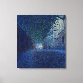 Bei Dämmerung (Nachtlandschaft) (Abend Szene) Leinwanddruck