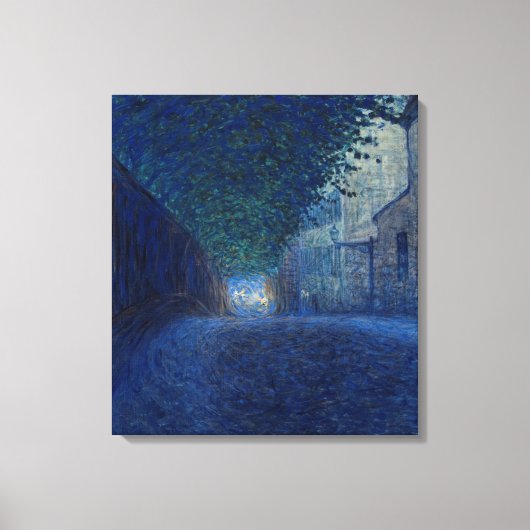 Bei Dämmerung (Nachtlandschaft) (Abend Szene) Leinwanddruck (Vorderseite)