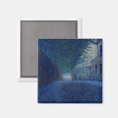 Bei Dämmerung (Nachtlandschaft) (Abend Szene) Magnet (Vorderseite/Rückseite)