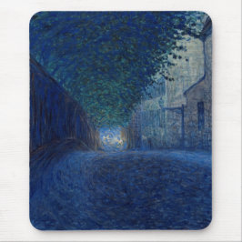 Bei Dämmerung (Nachtlandschaft) (Abend Szene) Mousepad