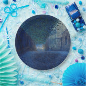 Bei Dämmerung (Nachtlandschaft) (Abend Szene) Pappteller (Party)