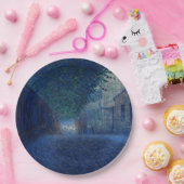 Bei Dämmerung (Nachtlandschaft) (Abend Szene) Pappteller (Party)