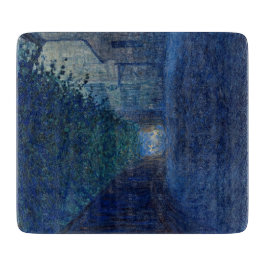 Bei Dämmerung (Nachtlandschaft) (Abend Szene) Schneidebrett