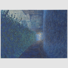 Bei Dämmerung (Nachtlandschaft) (Abend Szene) Seidenpapier