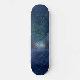 Bei Dämmerung (Nachtlandschaft) (Abend Szene) Skateboard