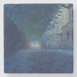 Bei Dämmerung (Nachtlandschaft) (Abend Szene) Steinuntersetzer