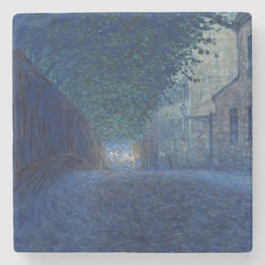 Bei Dämmerung (Nachtlandschaft) (Abend Szene) Steinuntersetzer (Vorderseite)