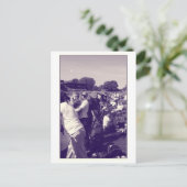 Bei den Rennen Postkarte (Stehend Vorderseite)