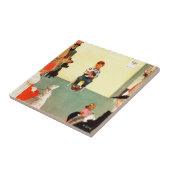 Bei den Vets von Norman Rockwell Fliese (Seite)