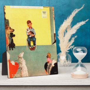 Bei den Vets von Norman Rockwell Fotoplatte