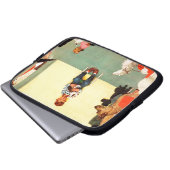 Bei den Vets von Norman Rockwell Laptopschutzhülle (Vorne Knopf)