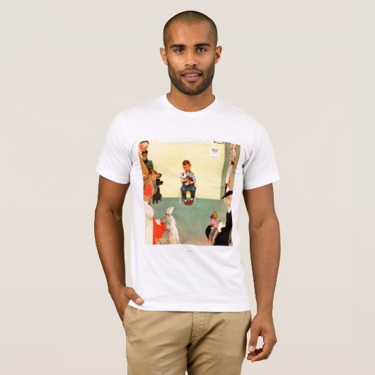 Bei den Vets von Norman Rockwell T-Shirt (Vorne ganz)