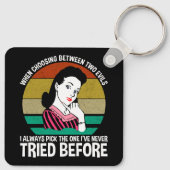 Bei der Auswahl zwischen zwei Evils Schlüsselanhänger (Rückseite)