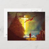 Bei der Cross Postcard Postkarte (Vorne/Hinten)