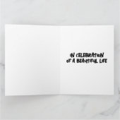 BEI DER FEIERUNG EINER SCHÖNEN LEBENSSYMPATHY-KART DANKESKARTE (Innenseite)