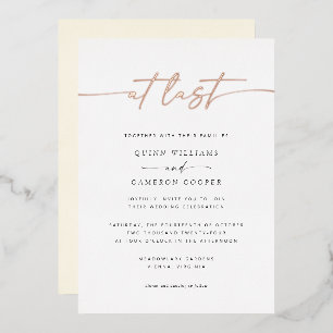 Bei der letzten Hochzeitsreise Folieneinladung