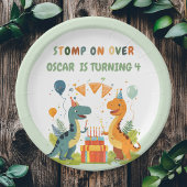 "Bei Dinosaurier zum Geburtstag anhalten Pappteller