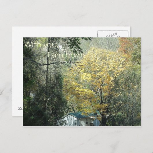 Bei dir bin ich Zuhause. Postkarte (Vorne/Hinten)