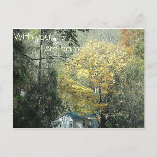 Bei dir bin ich Zuhause. Postkarte (Vorderseite)