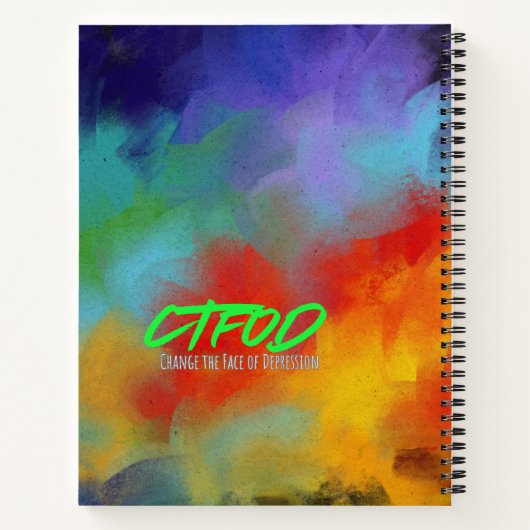 "Bei dir ist nichts falsch" SpiralNotebook Notizblock (Rückseite)