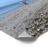 Bei Ebbe, Fort Myers Beach, Florida Poster (Ecke)