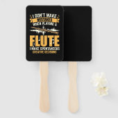 Bei einem Flute mache ich spontan Fächer (Vorne und Hinten)