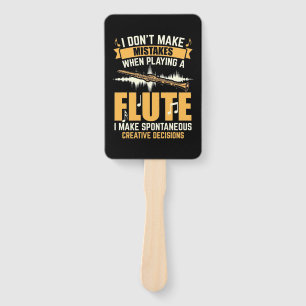 Bei einem Flute mache ich spontan Fächer