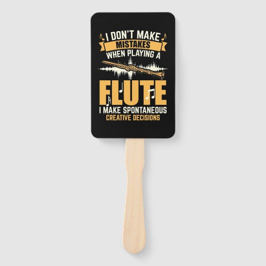 Bei einem Flute mache ich spontan Fächer (Vorderseite)